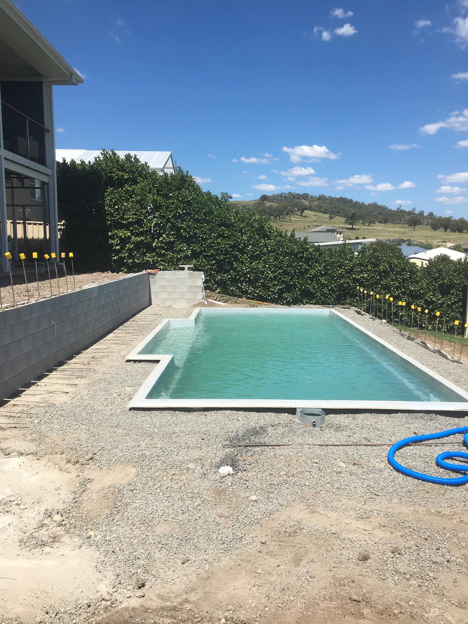 Pools and surrounding