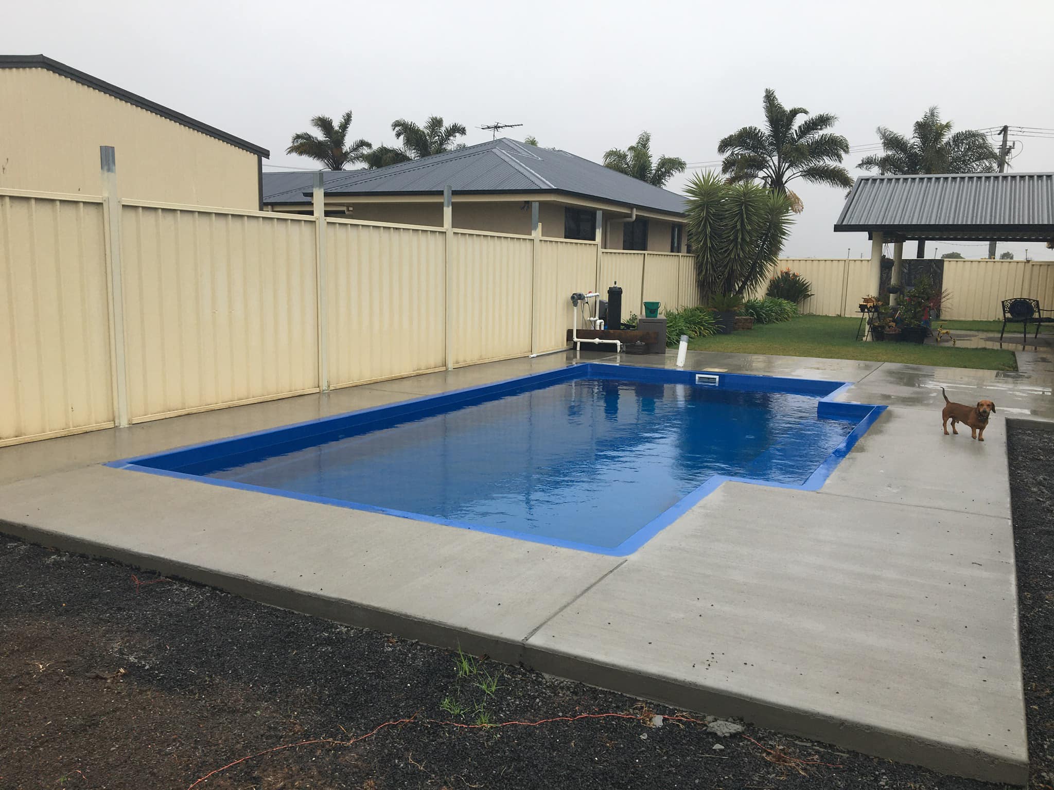 Pools and surrounding