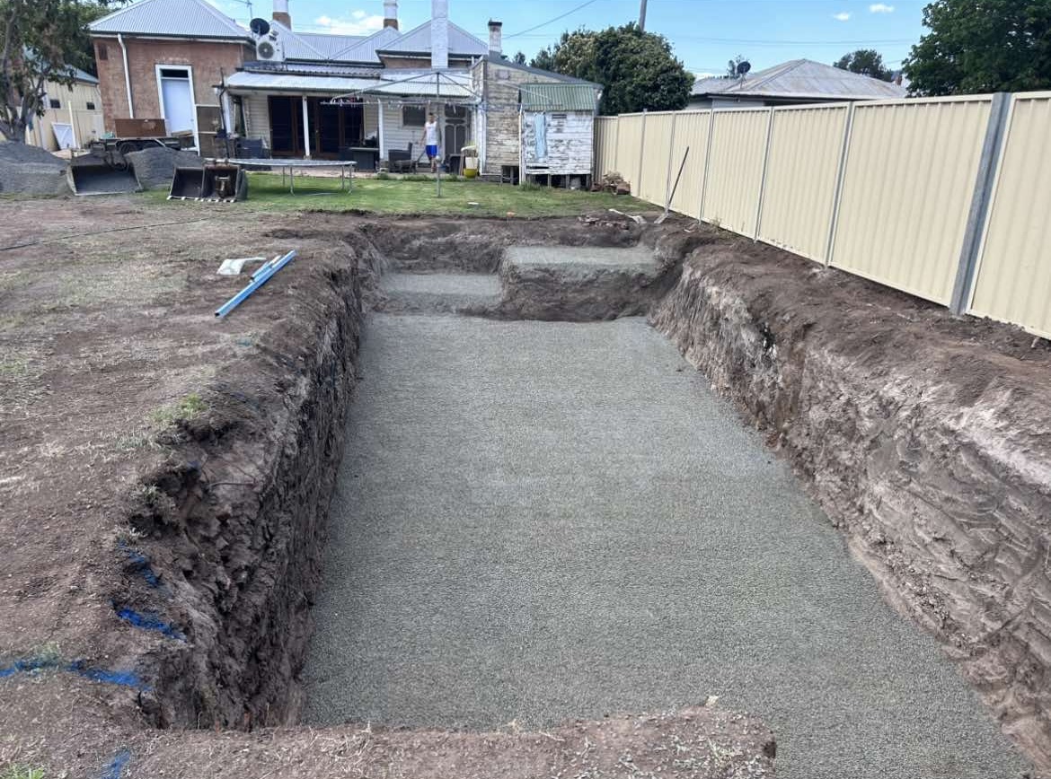 Pools and surrounding